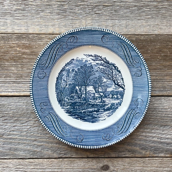 Currier And Ives Dishes Value The Old Grist Mill