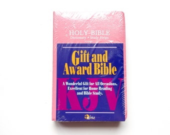 Vintage Pink Holy Bible | Unopened | Red Letter Edition | Jesus Christ | King James Version | World Bible