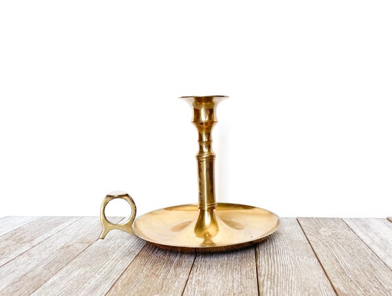 Large Candle Holder Bed Chamber Style Candle Holders Brass Candle Sticks  Finger Loop Candlestick Wedding Decor Prop 