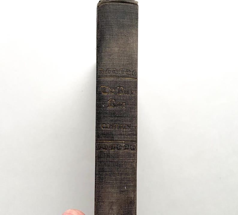 Puede incluir: Un libro negro con letras doradas en el lomo. El t&iacute;tulo es "The Dark Room" de "Costain".