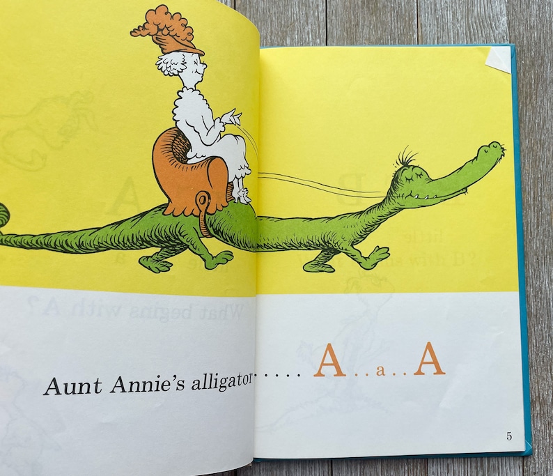 Dr Seuss’s ABC | 1963 | Vintage Children’s Book | Hardcover - Etsy