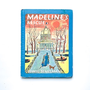 Vintage Madeline's Rescue | Ludwig Bemelimans | Vintage Children's Book | Hardcover