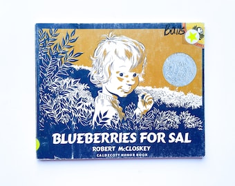 Blueberries For Sal | by Robert McCloskey | 1987 | Vintage Children's Book | Children's Library | Paperback