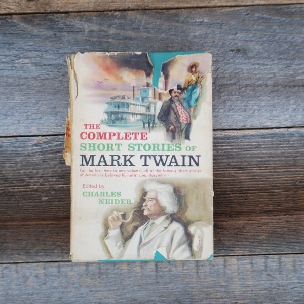 The Complete Short Stories of Mark Twain, 1957, tan, Vintage Book