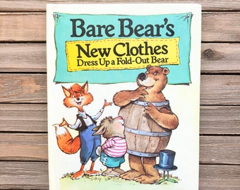 Bare Bear's New Clothes | Written by Peter Seymour | Illustrated by Robert Cremins | 1986 | Vintage Children's Book | Hardcover