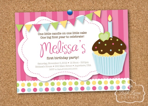 Cupcake Filles Premiere Invitation Anniversaire High Parti Etsy Cupcake Filles Premiere Invitation Anniversaire High Parti Etsy