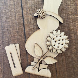 Scarecrow Sunflower Wood Kit