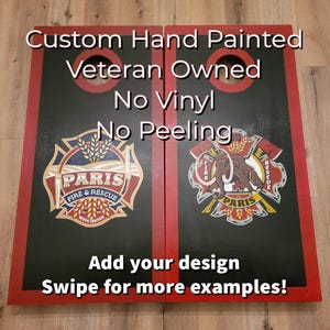 Custom Cornhole Boards, Company logo, Sport, College, House Divided, Monogram, Cornhole Set with Bags, Housewarming Gift