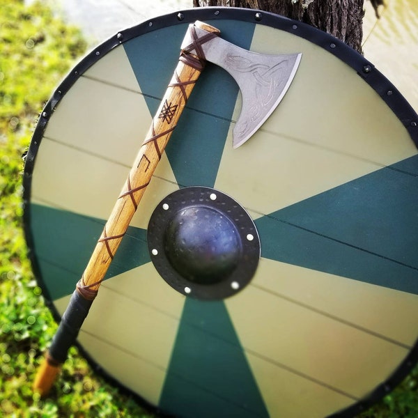 Historically accurate Viking Shield with individual slats