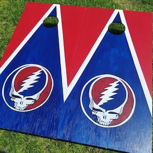 Cornhole Boards, Custom Cornhole with bags, Sports Team, College, House Divided, Lawn Games, Monogram, Military, All Weather, Wedding Games bild 14