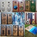 Cornhole Boards Custom, Solid Wood, with bags, Wedding Gift, Personalized gift, Monogrammed, Epoxy, Sports, State, Military, Flag, Painted