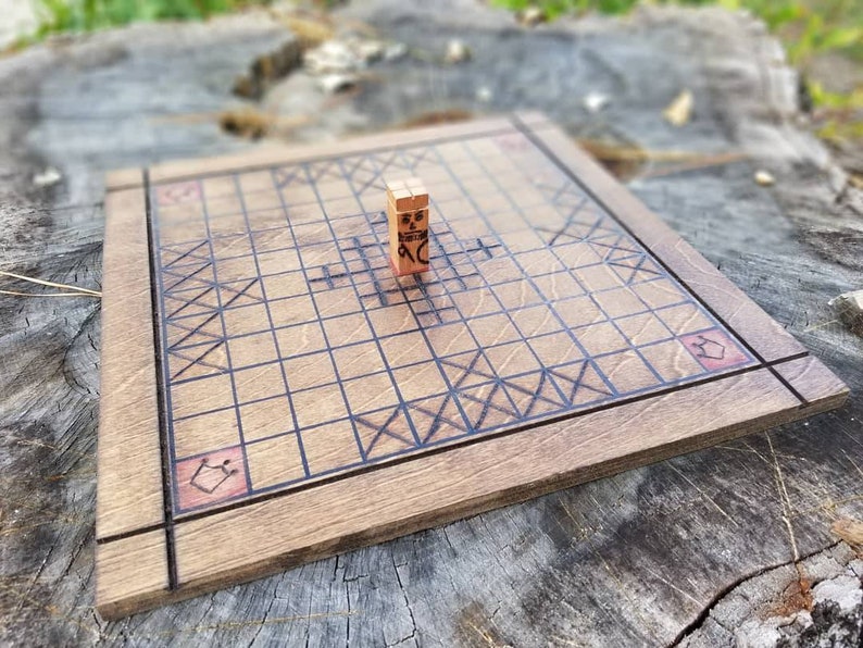 The King's Table board game Hnefatafl ancient viking Etsy