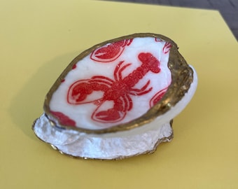 Lobster Clam and Oyster Shell Trinket Dish