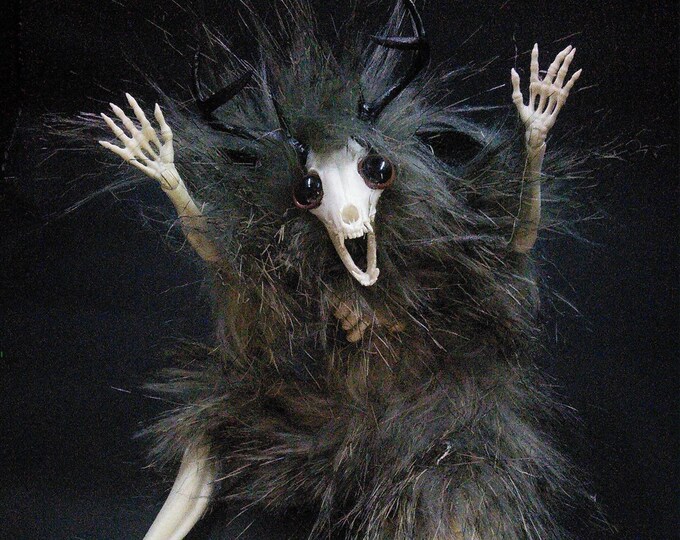 Fashion Doll Makeover, the Wendigo OOAK Pagan Art Doll - Etsy