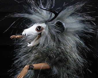 Fashion doll makeover, The Wendigo OOAK pagan art doll