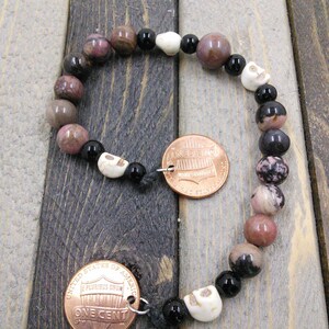 Pagan Charon ferryman coins prayer beads, meditation beads, witches ladder nine bead