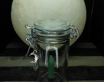 Glass moon water jar