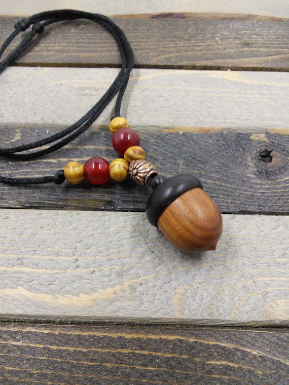 Acorn wish protection necklace