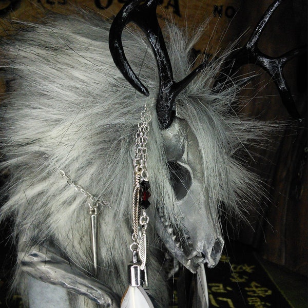 The Wendigo dark forest god handmade pagan god doll #2