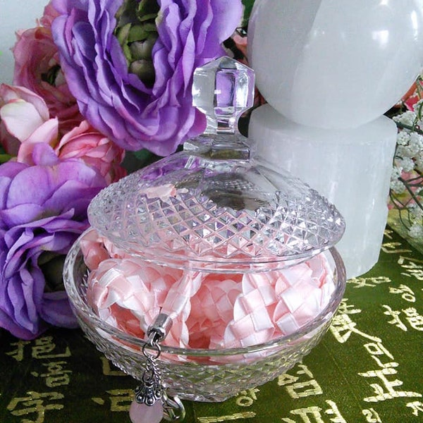 Vintage Lead Crystal Keepsake Dish for Weddings, Ceremonies, Rituals, or Trinkets