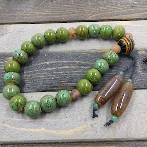 Wicca prayer pagan natural stone beads Chinese style