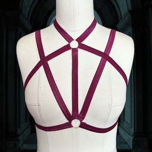 KNIGHT Harness Top - Elastic Harness | Strappy Harness Top | Custom Fit | Pole & Burlesque Dancewear