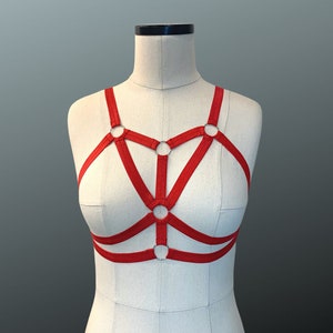KNOCKOUT Harness Top - Elastic Harness | Strappy Harness Top | Custom fit | Pole & Burlesque Dancewear