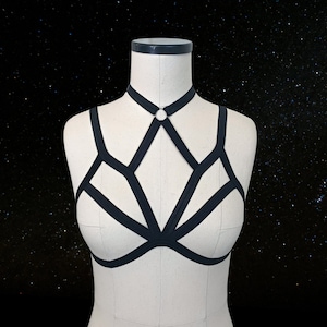 NOCTURNE Harness Top - Elastic Harness | Strappy Top | Custom Fit | Pole & Burlesque Dancewear