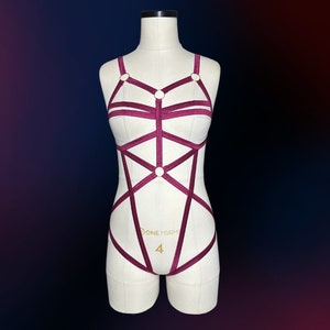 ROGUE Harness Bodysuit - Elastic Harness | Strappy Lingerie | Full Body | Custom Fit | Pole & Burlesque Dancewear