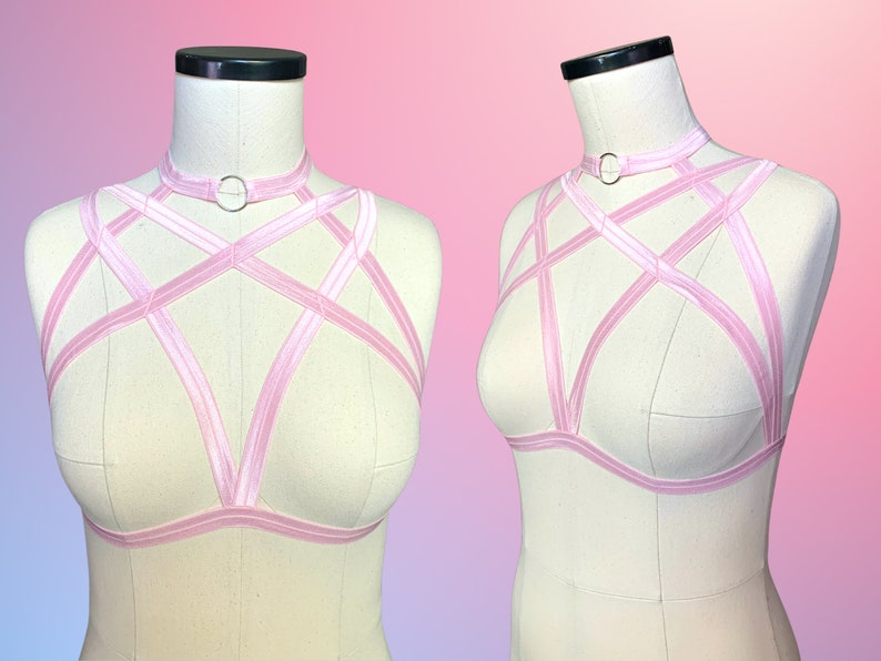 SHADOW Harness Top Elastic Harness Strappy Harness Top Custom Fit Pole