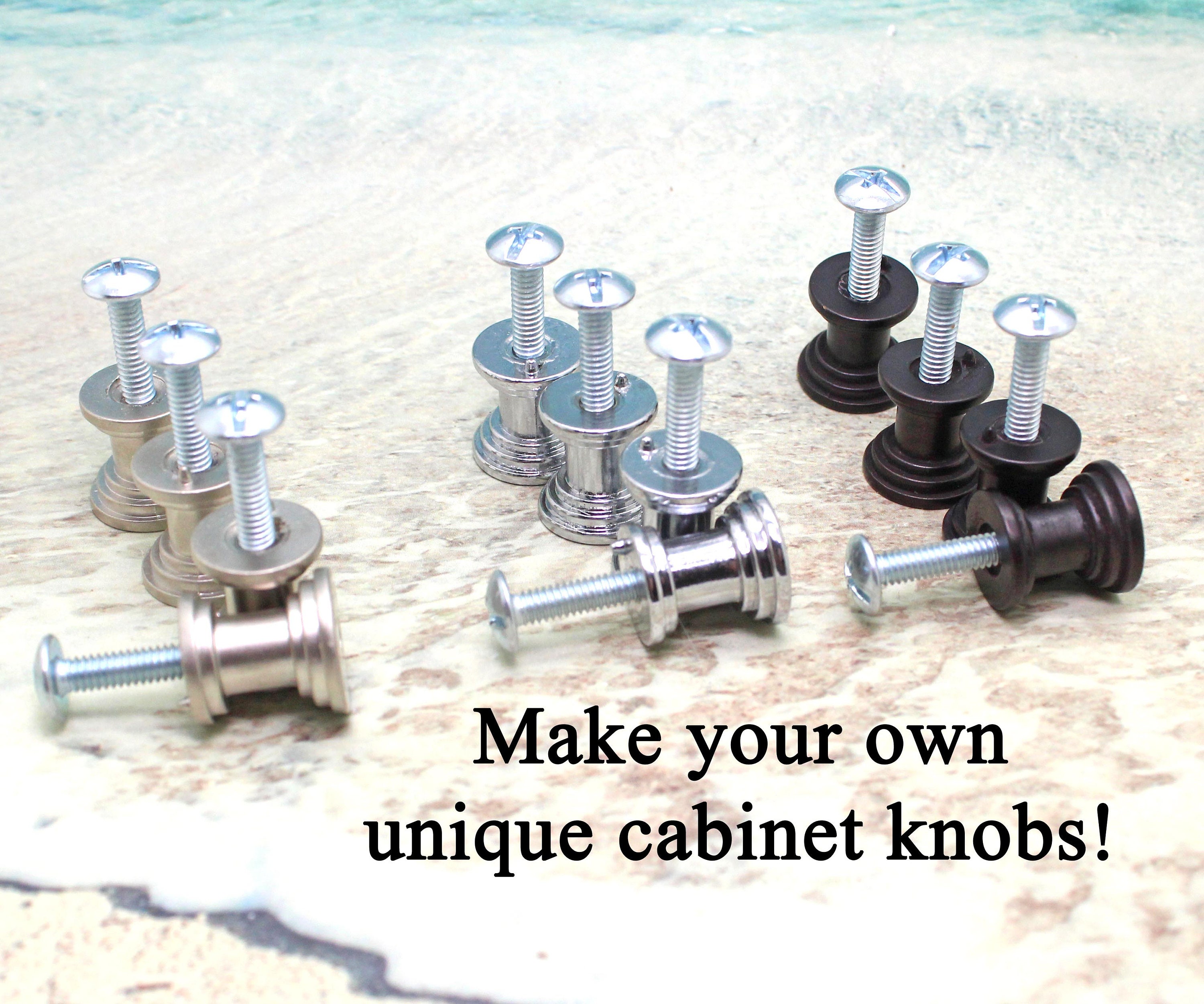 DIY Knob Kit / 3 Colors / Set of Four / Make Your Own Etsy
