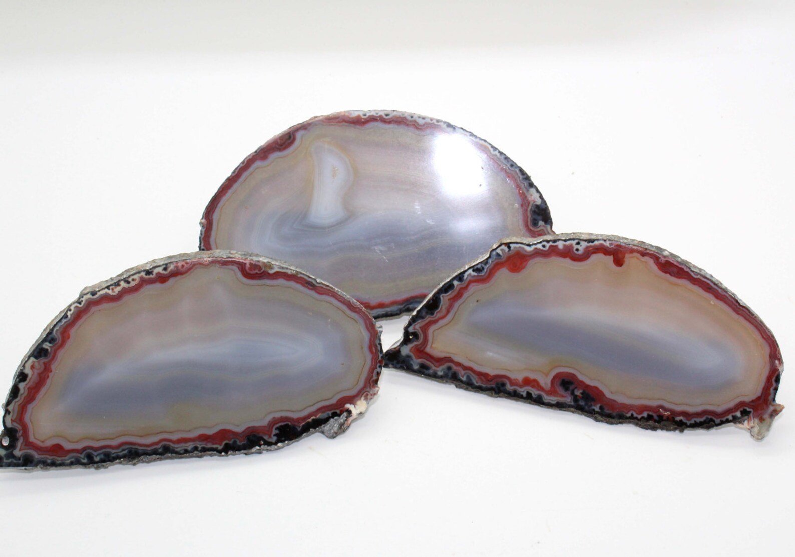 Brazilian Agate Drawer Pulls Set of 3 Natural Decor Stone Etsy