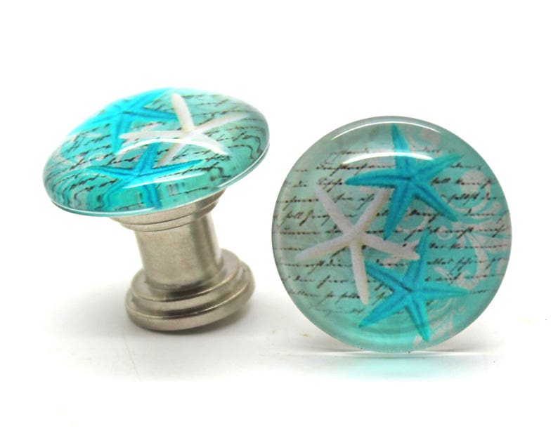 Knobs / STARFISH / Set of 2 Bathroom Knobs Etsy