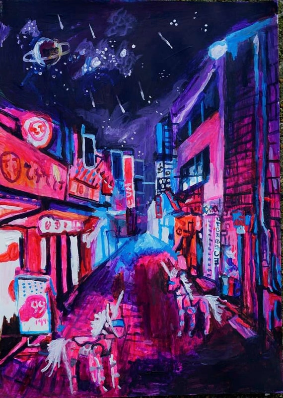 Cyberpunk painting cheap