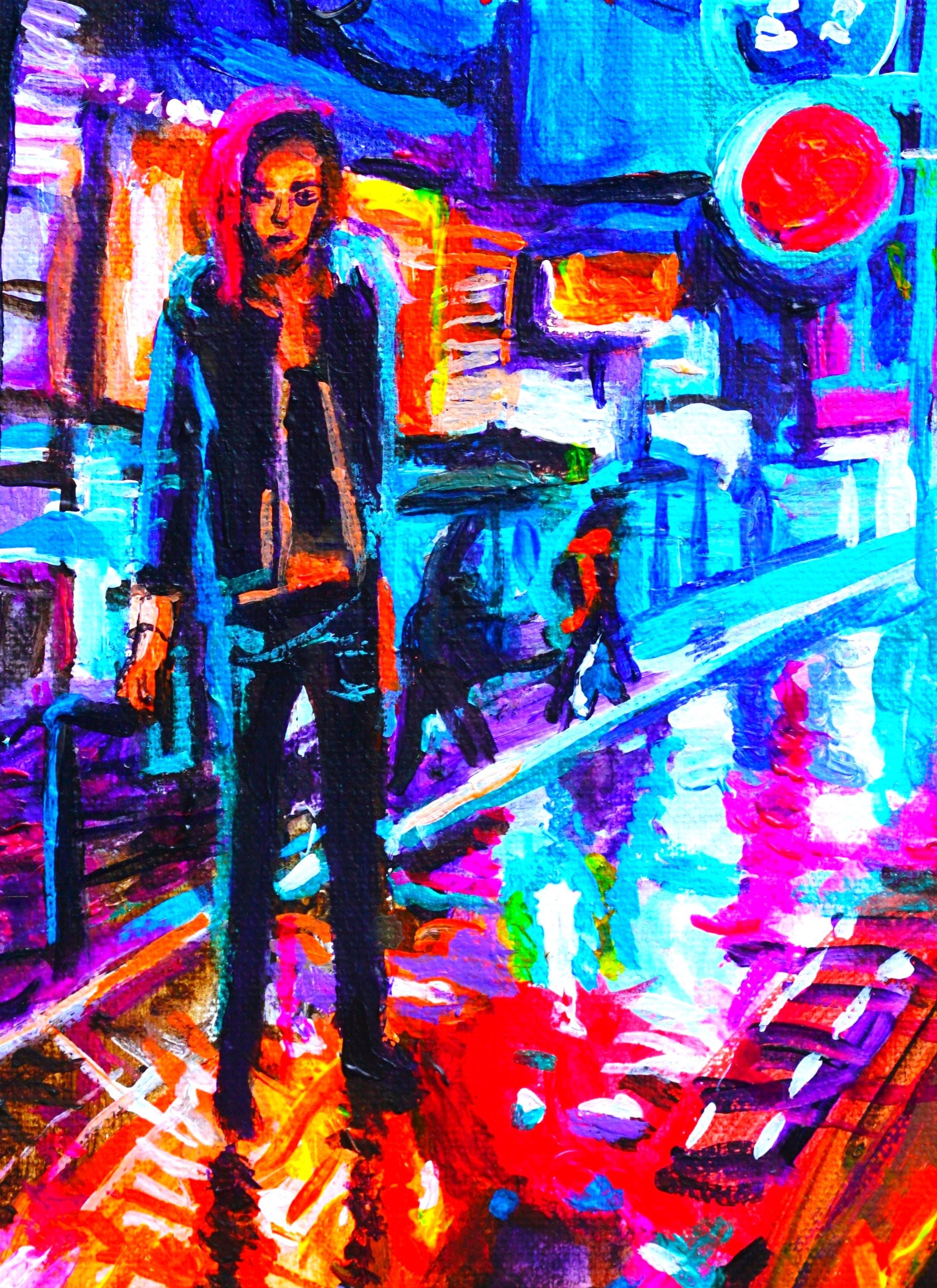 Cyberpunk 2077 Poster Print Fine Art V Psychedelic Sci Fi Robot