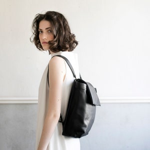 Leather Shoulder Bag, Hobo Bag, Women Leather Purse, Leather Handbag, Women, For her, Work Bag, Francis in Black image 2