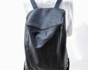 Women Leather Backpack, 15'' Laptop Rucksack, Leather Satchel, Leather Travel Bag, School Bag, Handmade Backpack