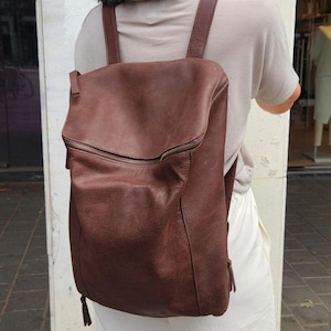 Leather Backpack, Women Backpack, Laptop Backpack, Women Leather Bag, Leather Travel Bag, Laptop Backpack