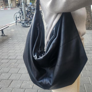 Leather Tote, Soft Leather Tote, Leather Hobo Bag, Leather Tote Bag, Hobo Bag, Slouchy Soft Leather Hobo Bag, Leather Shoulder Bag