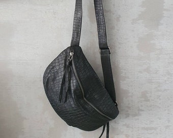 Leather Fanny Pack, Belt Bag, Hip Bag, Leather Pouch Bag, Leather Hip Bag, Waist bag, Fanny Packs Women