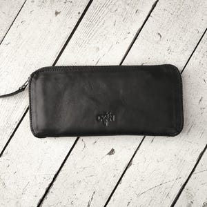 Leather Zipper Wallet, Women Leather Wallet, Premium Leather Wallet, Gift for Women, Slim Leather Zipper Wallet for Women