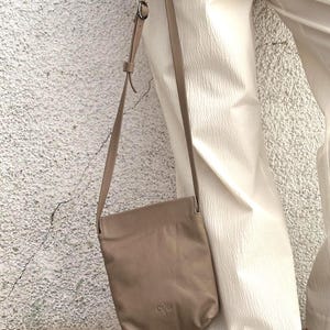 Cross body Purse, Summery Leather Bag, Small Cross body Bag, Small Leather Handbag, Handmade Gift, Passport Holder