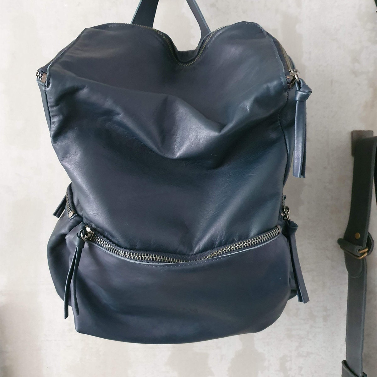 Handmade Leather Backpack Women Laptop Backpack Travel Bag | Etsy