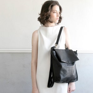 Leather Shoulder Bag, Hobo Bag, Women Leather Purse, Leather Handbag, Women, For her, Work Bag, Francis in Black image 1