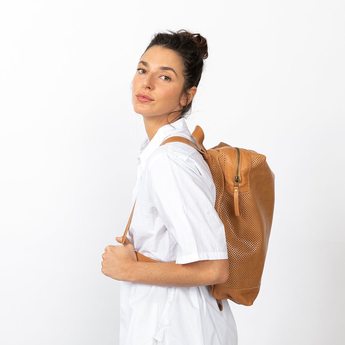 Women Backpack Purse Leather Backpack Women Laptop Bag Etsy