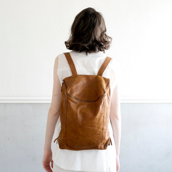 Leather Backpack Women Laptop Bag Diaper Bag Leather - Etsy