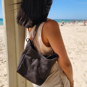 Leather Bucket Bag, Leather Tote Bag, Womens Genuine Leather Bag, Women Leather Bag, Everyday Bag, Handmade Leather Bag