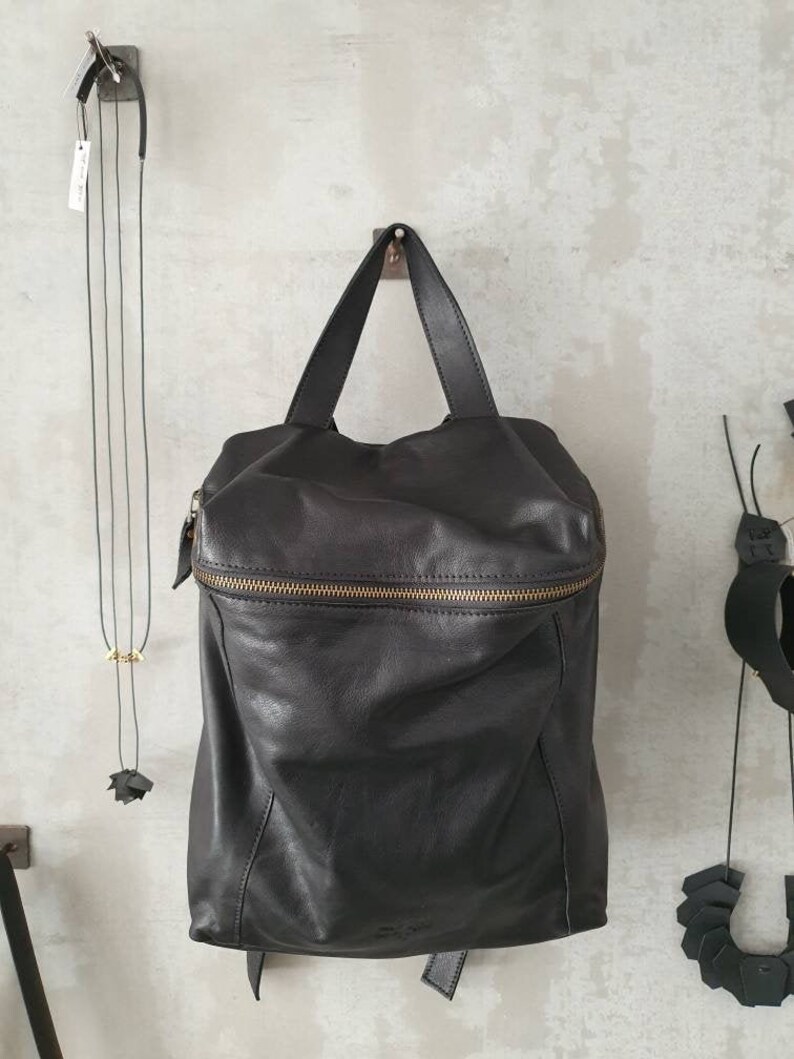 Leather Backpack Women Soft Backpack Black Backpack Purse Small Leather Backpack Mini Backpack