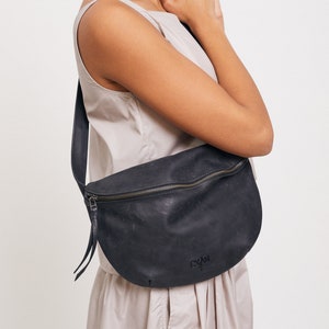 Belt Bag Women, Fanny Pack Leather, Hip Bag, Black Fanny Pack, Fanny pack Women