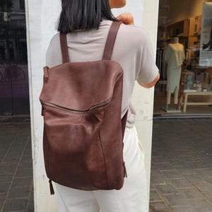 Leather Backpack, Women Backpack, Laptop Backpack, Women Leather Bag, Leather Travel Bag, Laptop Backpack